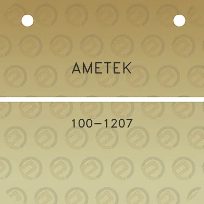 ametek-100-1207