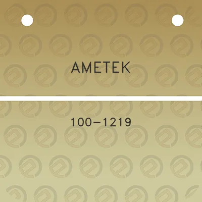 ametek-100-1219