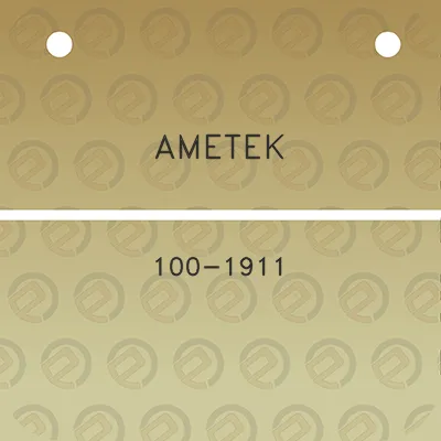 ametek-100-1911