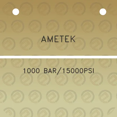 ametek-1000-bar15000psi