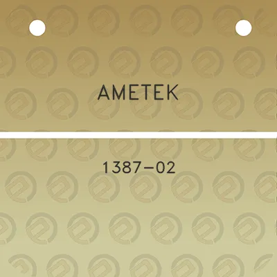 ametek-1387-02