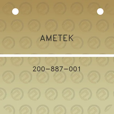 ametek-200-887-001