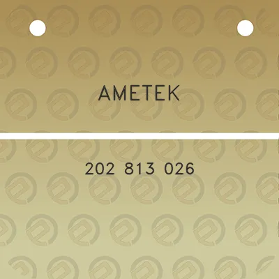 ametek-202-813-026