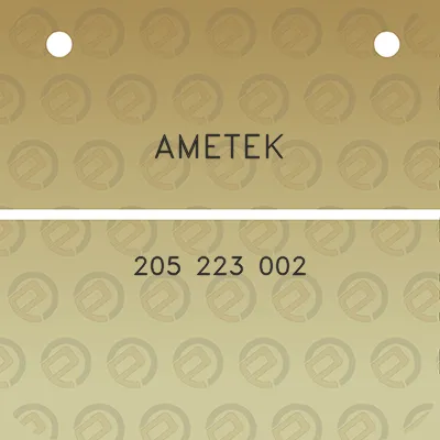 ametek-205-223-002