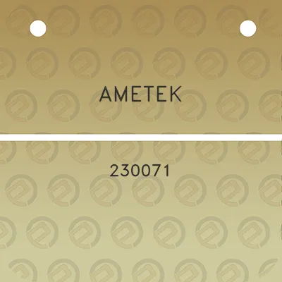 ametek-230071