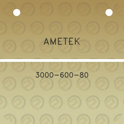 ametek-3000-600-80