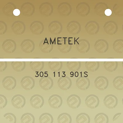 ametek-305-113-901s