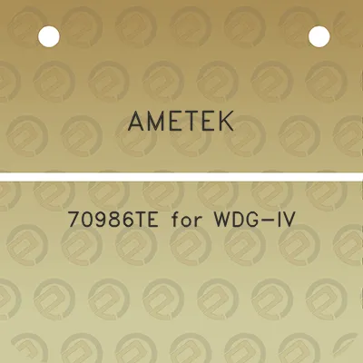 ametek-70986te-for-wdg-iv