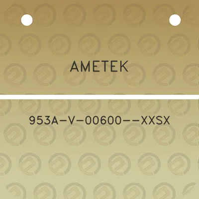 ametek-953a-v-00600-xxsx