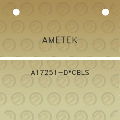 ametek-a17251-dcbls