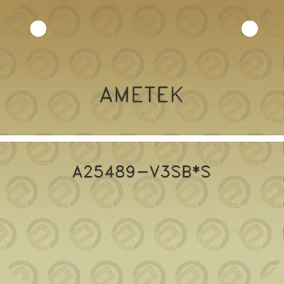 ametek-a25489-v3sbs