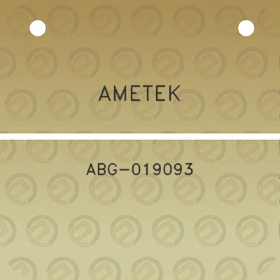 ametek-abg-019093