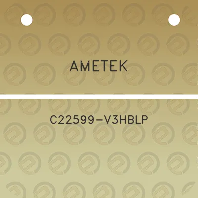 ametek-c22599-v3hblp