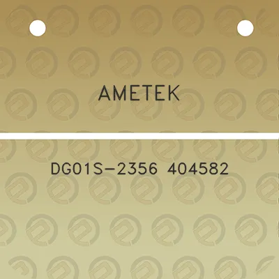 ametek-dg01s-2356-404582