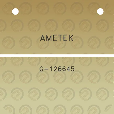 ametek-g-126645