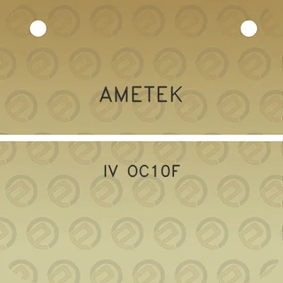 ametek-iv-oc10f