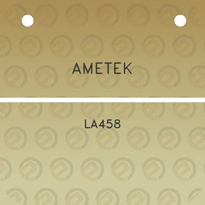 ametek-la458