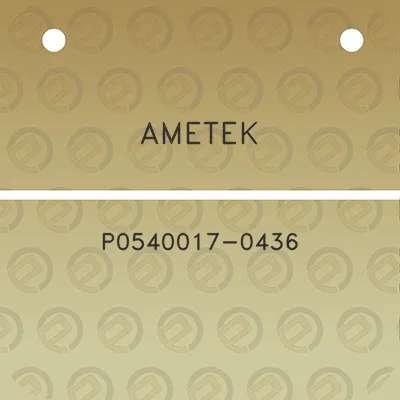 ametek-p0540017-0436