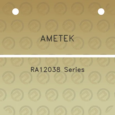 ametek-ra12038-series