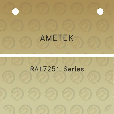 ametek-ra17251-series