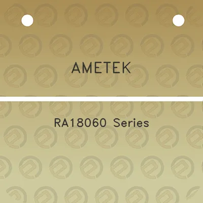 ametek-ra18060-series