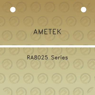 ametek-ra8025-series