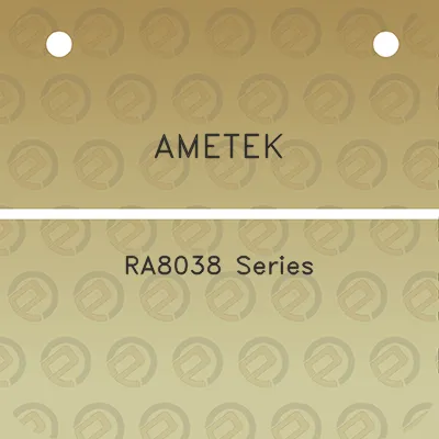 ametek-ra8038-series