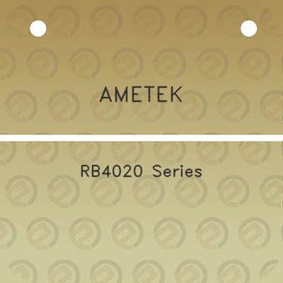 ametek-rb4020-series