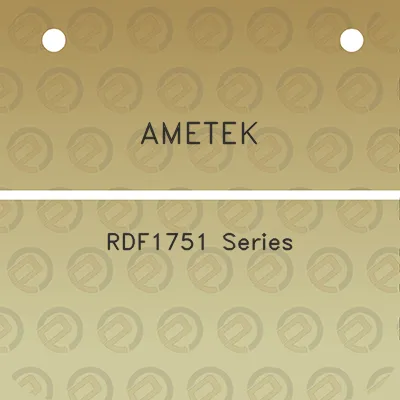 ametek-rdf1751-series