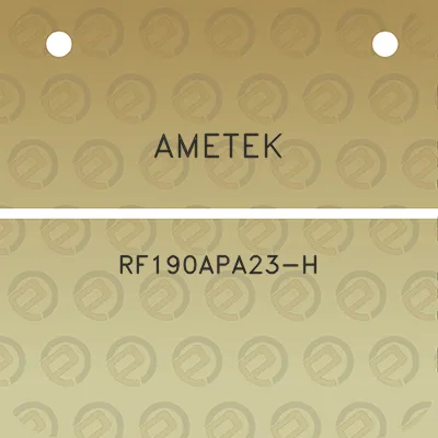 ametek-rf190apa23-h