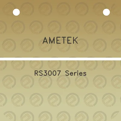 ametek-rs3007-series