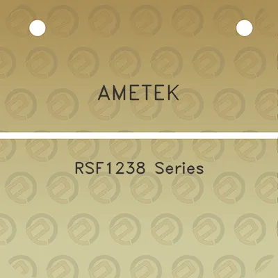 ametek-rsf1238-series