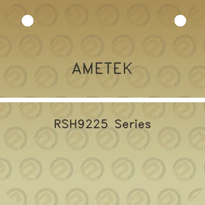 ametek-rsh9225-series