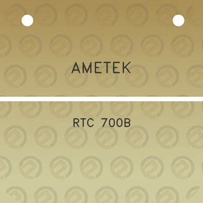 ametek-rtc-700b