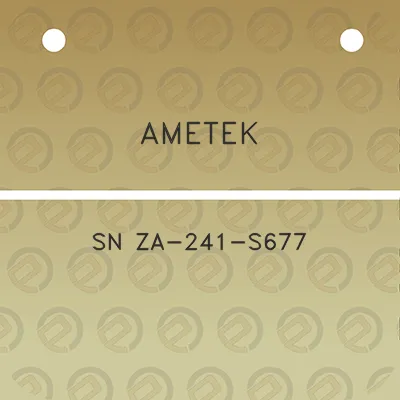 ametek-sn-za-241-s677