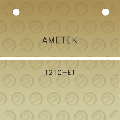 ametek-t210-et