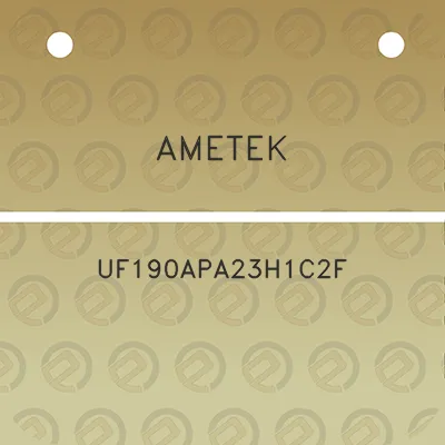 ametek-uf190apa23h1c2f