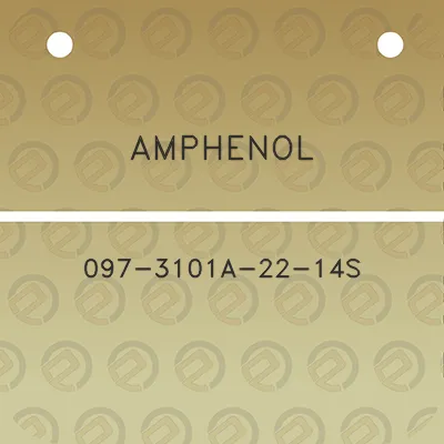 amphenol-097-3101a-22-14s