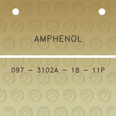 amphenol-097-3102a-18-11p