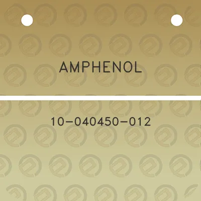 amphenol-10-040450-012