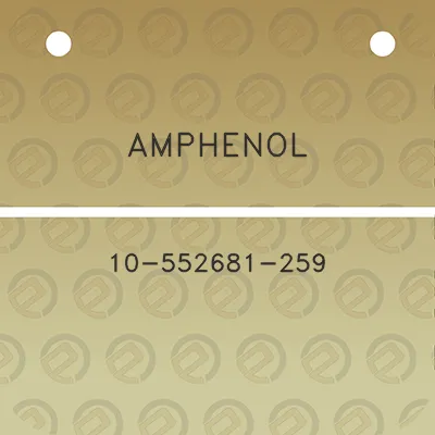 amphenol-10-552681-259