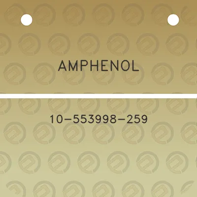 amphenol-10-553998-259