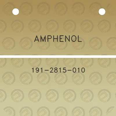 amphenol-191-2815-010