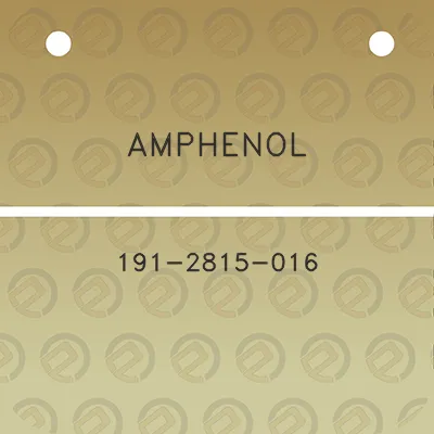 amphenol-191-2815-016