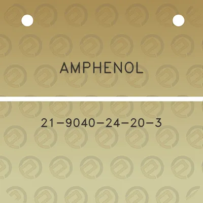 amphenol-21-9040-24-20-3