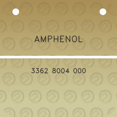 amphenol-3362-8004-000