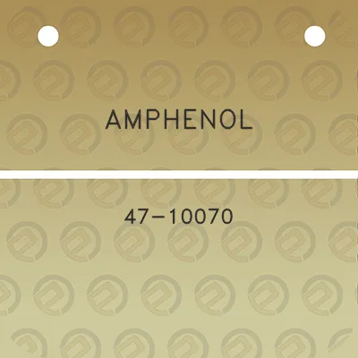 amphenol-47-10070