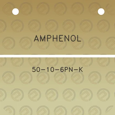 amphenol-50-10-6pn-k