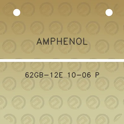 amphenol-62gb-12e-10-06-p