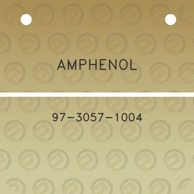 amphenol-97-3057-1004